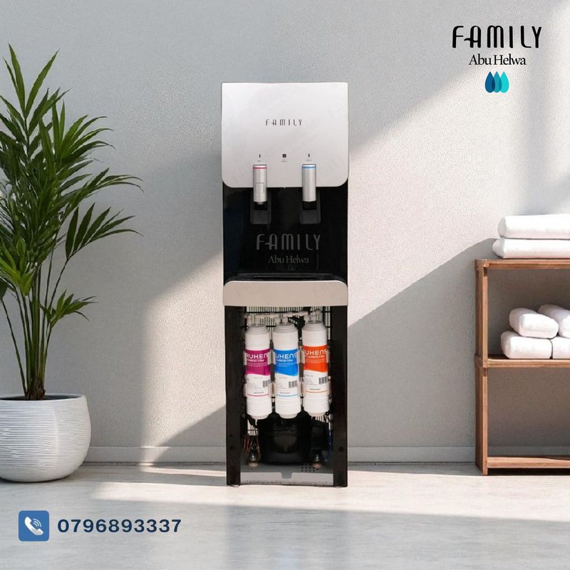 كولر بيو فاميلي اسود طويل 1050 LAF فلتر داخلي مغلق موفر للطاقة - بيو فاميلي الأردن - 225 دينار